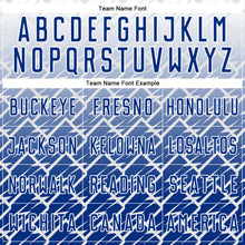 Load image into Gallery viewer, Custom White Royal Lightning Sports Sublimation Soccer Uniform Jersey
