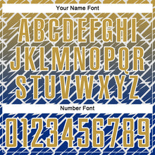 Charger l'image dans la galerie, Custom Old Gold Royal-White Lightning Sports Sublimation Soccer Uniform Jersey
