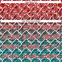 Load image into Gallery viewer, Custom Red Teal-White Lightning Sports Sublimation Soccer Uniform Jersey
