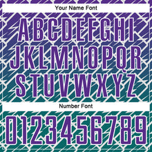 Load image into Gallery viewer, Custom Purple Teal-White Lightning Sports Sublimation Soccer Uniform Jersey
