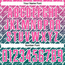 Load image into Gallery viewer, Custom Pink Teal-White Lightning Sports Sublimation Soccer Uniform Jersey
