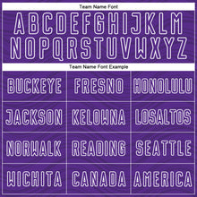 Загрузить изображение в средство просмотра галереи, Custom Purple Black-White Wavy Lines Sports Sublimation Soccer Uniform Jersey
