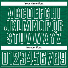 Загрузить изображение в средство просмотра галереи, Custom Kelly Green Black-White Wavy Lines Sports Sublimation Soccer Uniform Jersey
