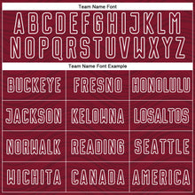 Загрузить изображение в средство просмотра галереи, Custom Crimson Black-White Wavy Lines Sports Sublimation Soccer Uniform Jersey
