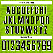 Загрузить изображение в средство просмотра галереи, Custom Neon Green Black-White Wavy Lines Sports Sublimation Soccer Uniform Jersey
