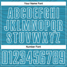 Загрузить изображение в средство просмотра галереи, Custom Panther Blue Black-White Wavy Lines Sports Sublimation Soccer Uniform Jersey
