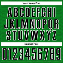 Загрузить изображение в средство просмотра галереи, Custom Grass Green Black-White Wavy Lines Sports Sublimation Soccer Uniform Jersey
