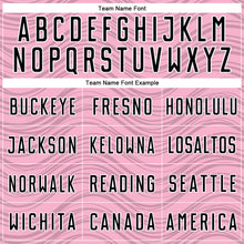 Загрузить изображение в средство просмотра галереи, Custom Light Pink Black-White Wavy Lines Sports Sublimation Soccer Uniform Jersey
