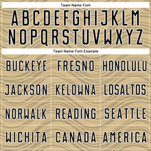 Загрузить изображение в средство просмотра галереи, Custom Vegas Gold Black-White Wavy Lines Sports Sublimation Soccer Uniform Jersey
