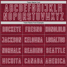 Загрузить изображение в средство просмотра галереи, Custom Crimson Navy-White Wavy Lines Sports Sublimation Soccer Uniform Jersey
