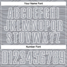 Загрузить изображение в средство просмотра галереи, Custom Gray Navy-White Wavy Lines Sports Sublimation Soccer Uniform Jersey
