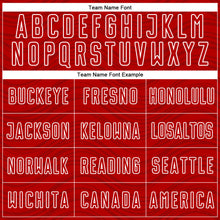 Загрузить изображение в средство просмотра галереи, Custom Red Green-White Wavy Lines Sports Sublimation Soccer Uniform Jersey
