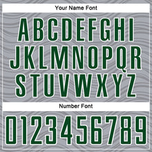 Загрузить изображение в средство просмотра галереи, Custom Gray Green-White Wavy Lines Sports Sublimation Soccer Uniform Jersey
