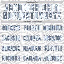 Загрузить изображение в средство просмотра галереи, Custom White Royal Wavy Lines Sports Sublimation Soccer Uniform Jersey
