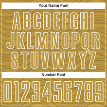 Загрузить изображение в средство просмотра галереи, Custom Old Gold Kelly Green-White Wavy Lines Sports Sublimation Soccer Uniform Jersey
