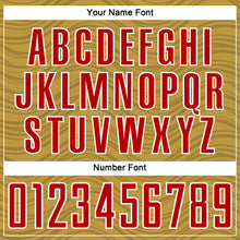 Загрузить изображение в средство просмотра галереи, Custom Old Gold Red-White Wavy Lines Sports Sublimation Soccer Uniform Jersey
