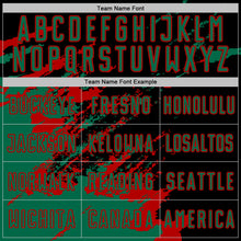 Charger l&#39;image dans la galerie, Custom Black Kelly Green-Red Abstract Fragment Art Splash Sports Sublimation Soccer Uniform Jersey
