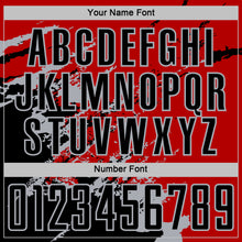 Charger l&#39;image dans la galerie, Custom Red Black-Gray Abstract Fragment Art Splash Sports Sublimation Soccer Uniform Jersey
