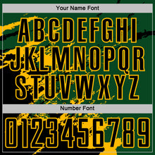 Загрузить изображение в средство просмотра галереи, Custom Green Black-Gold Abstract Fragment Art Splash Sports Sublimation Soccer Uniform Jersey
