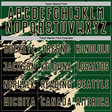 Загрузить изображение в средство просмотра галереи, Custom Green Black-Cream Abstract Fragment Art Splash Sports Sublimation Soccer Uniform Jersey
