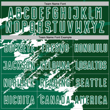 Загрузить изображение в средство просмотра галереи, Custom Green Kelly Green-White Abstract Fragment Art Splash Sports Sublimation Soccer Uniform Jersey
