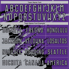 Загрузить изображение в средство просмотра галереи, Custom Purple Gray-Black Abstract Fragment Art Splash Sports Sublimation Soccer Uniform Jersey
