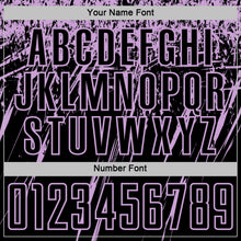 Load image into Gallery viewer, Custom Black Light Purple Splash Sports Sublimation Soccer Uniform Jersey
