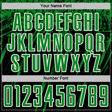 Load image into Gallery viewer, Custom Black Grass Green-White Splash Sports Sublimation Soccer Uniform Jersey
