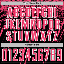 Load image into Gallery viewer, Custom Black Neon Pink-White Splash Sports Sublimation Soccer Uniform Jersey
