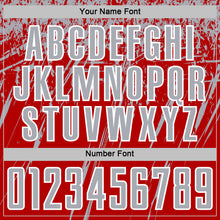 Load image into Gallery viewer, Custom Red Gray-White Splash Sports Sublimation Soccer Uniform Jersey
