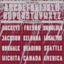 Загрузить изображение в средство просмотра галереи, Custom Crimson Gray-White Splash Sports Sublimation Soccer Uniform Jersey
