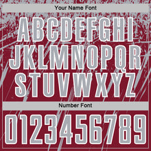 Загрузить изображение в средство просмотра галереи, Custom Crimson Gray-White Splash Sports Sublimation Soccer Uniform Jersey
