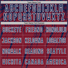 Загрузить изображение в средство просмотра галереи, Custom Crimson Navy-White Splash Sports Sublimation Soccer Uniform Jersey
