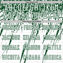 Load image into Gallery viewer, Custom White Green Splash Sports Sublimation Soccer Uniform Jersey
