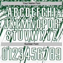 Load image into Gallery viewer, Custom White Green Splash Sports Sublimation Soccer Uniform Jersey
