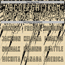 Load image into Gallery viewer, Custom Cream Black Splash Sports Sublimation Soccer Uniform Jersey
