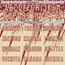 Load image into Gallery viewer, Custom Cream Crimson Splash Sports Sublimation Soccer Uniform Jersey
