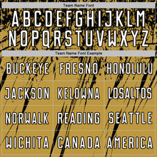 Charger l'image dans la galerie, Custom Old Gold White-Black Splash Sports Sublimation Soccer Uniform Jersey
