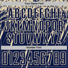 Загрузить изображение в средство просмотра галереи, Custom Navy Cream Splash Sports Sublimation Soccer Uniform Jersey
