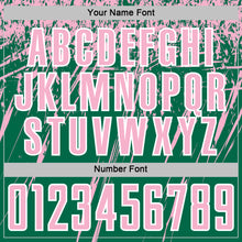 Load image into Gallery viewer, Custom Kelly Green Light Pink-White Splash Sports Sublimation Soccer Uniform Jersey
