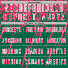 Load image into Gallery viewer, Custom Kelly Green Neon Pink-White Splash Sports Sublimation Soccer Uniform Jersey
