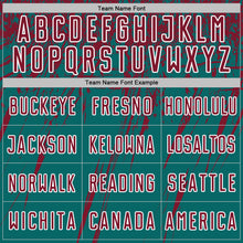 Загрузить изображение в средство просмотра галереи, Custom Teal Crimson-White Splash Sports Sublimation Soccer Uniform Jersey
