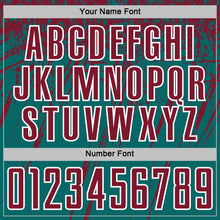 Загрузить изображение в средство просмотра галереи, Custom Teal Crimson-White Splash Sports Sublimation Soccer Uniform Jersey
