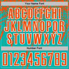 Load image into Gallery viewer, Custom Aqua Orange-White Splash Sports Sublimation Soccer Uniform Jersey
