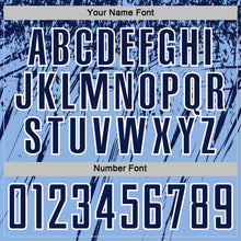 Charger l'image dans la galerie, Custom Light Blue Navy-White Splash Sports Sublimation Soccer Uniform Jersey
