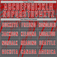 Load image into Gallery viewer, Custom Steel Gray Red-White Splash Sports Sublimation Soccer Uniform Jersey
