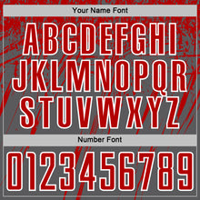 Load image into Gallery viewer, Custom Steel Gray Red-White Splash Sports Sublimation Soccer Uniform Jersey
