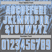 Load image into Gallery viewer, Custom Steel Gray Light Blue-White Splash Sports Sublimation Soccer Uniform Jersey
