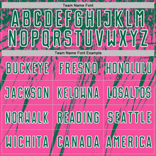 Charger l'image dans la galerie, Custom Pink Kelly Green-White Splash Sports Sublimation Soccer Uniform Jersey
