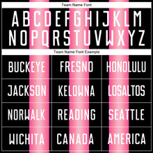 Загрузить изображение в средство просмотра галереи, Custom Black White-Pink Stripes Sports Sublimation Soccer Uniform Jersey
